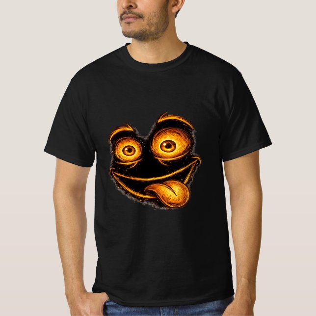 Camiseta Funny Crazy Face Graphic T-Shirt for Men (Frente)