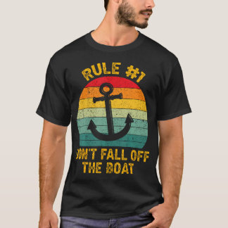 Camiseta Funny Cruise - Rule 1 Don't Fall Off The Boat