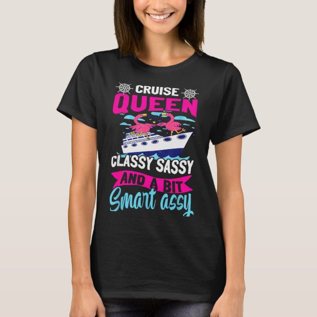 Camiseta Funny Cruising Cruise Queen Cly Sy Smart Y  (Frente)