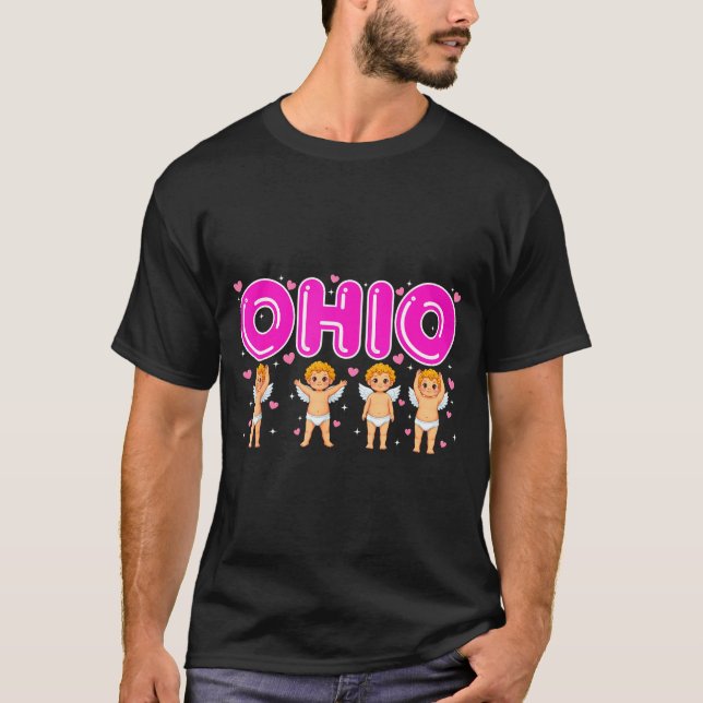 Camiseta Funny Cud Ohio Midwestern Party O-h-i-o In Valenti (Frente)