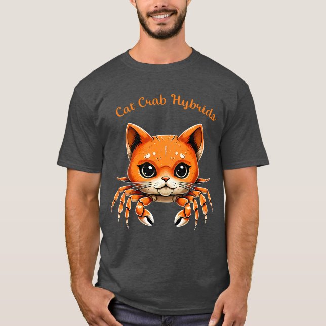 Camiseta Funny Cute Cat Crab Creature Tee for AnimalT-Shirt (Frente)