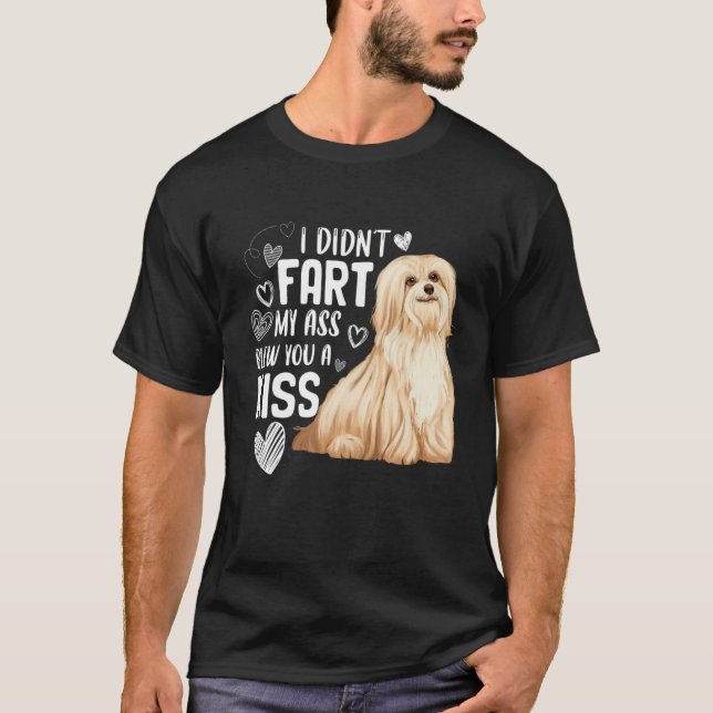 Camiseta Funny Cute Havanese Dog Don't Fart Puppy Lover (Frente)