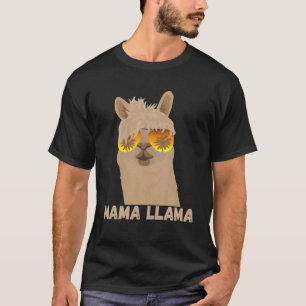 Camiseta Funny Cute She's A Bad Mama Llama Happy Mothers Da