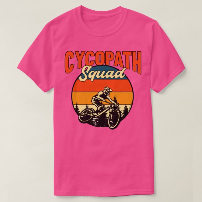 Camiseta Funny Cycling Squad Riders Cyclist Mountai (Frente do Design)