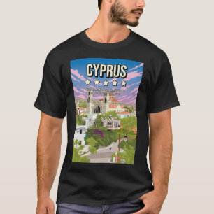 Camiseta Funny Cyprus 5 Star Review Poster de viagens