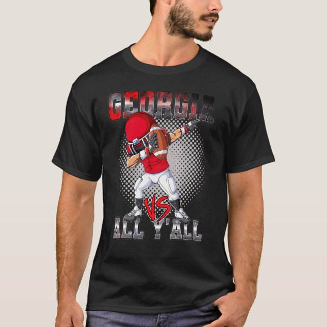 Camiseta Funny Dab-Bing Georgia Vs All Y all Georgia State (Frente)