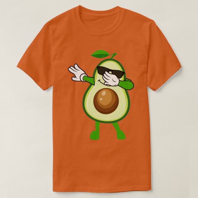 Camiseta Funny Dabbing Avocado Lover (Frente do Design)