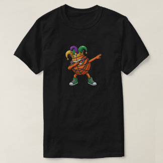 Camiseta Funny Dabbing Basketball Ball Mardi Gras Jester 