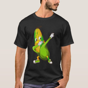 Camiseta Funny Dabbing Corn Gift Cut Dancing Farms Homens W