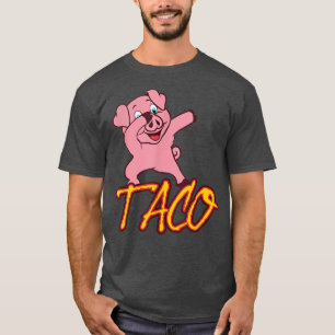 Camiseta Funny Dabbing Pig Foodies Taco Proprietários de ca