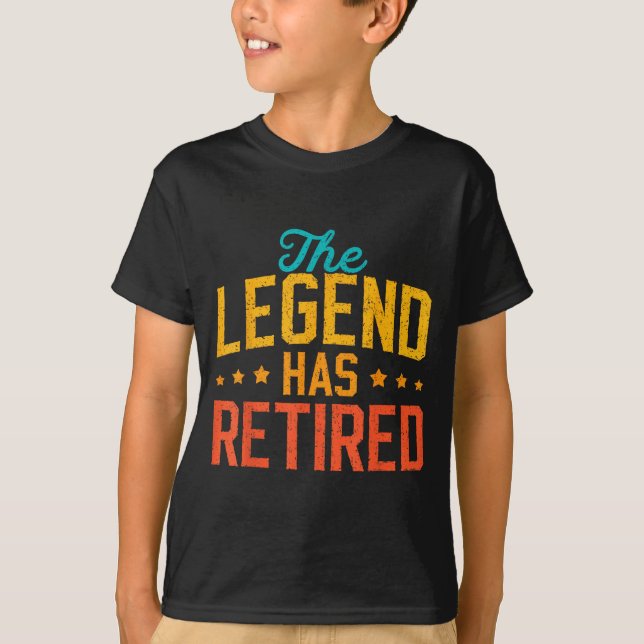 Camiseta Funny Dad Grandpa Retirement The Legend Has Retire (Frente)