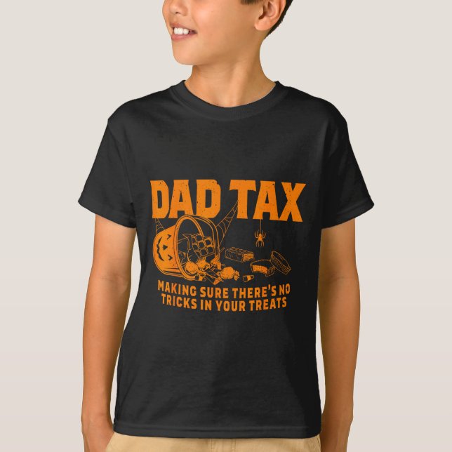 Camiseta Funny Dad Tax Halloween  (Frente)
