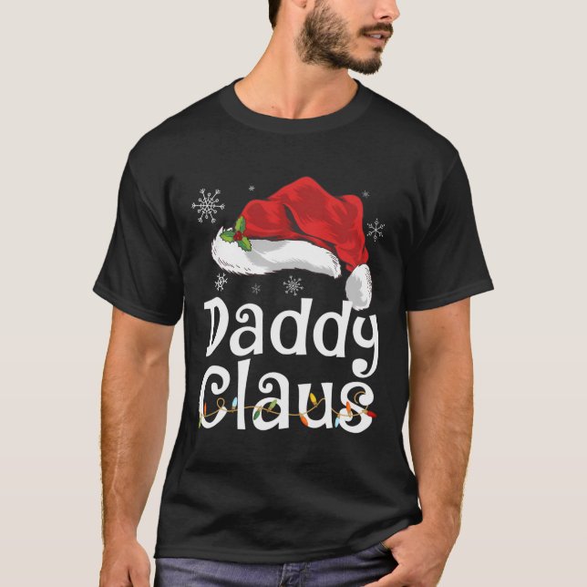 Camiseta Funny Daddy Claus Christmas T-Shirt Pajamas Santa  (Frente)