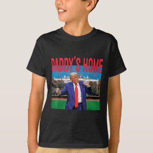 Camiseta Funny Daddys Home Trump Pink 2024 Leve América de 