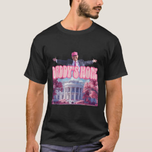 Camiseta Funny Daddys Home Trump Pink 2024 Leve América de