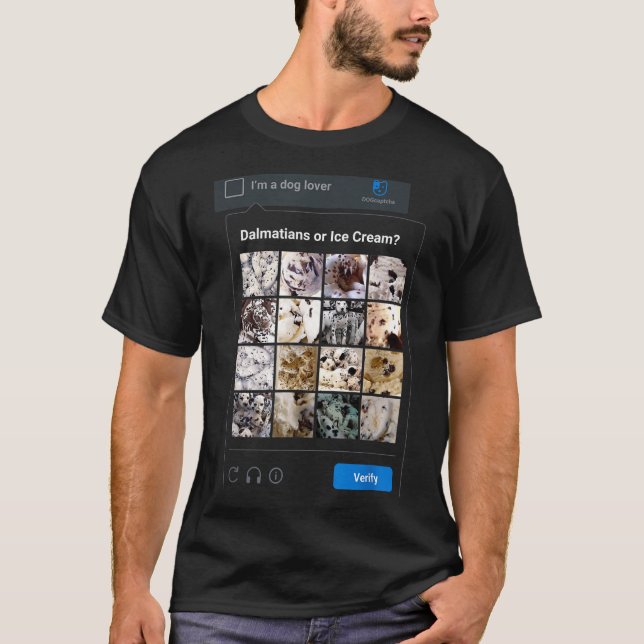 Camiseta Funny Dalmatian Or Ice Cream Meme Dog Mom Dog Dad  (Frente)