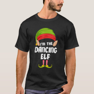 Camiseta Funny Dançando Elf Matching Family Group PJ Christ