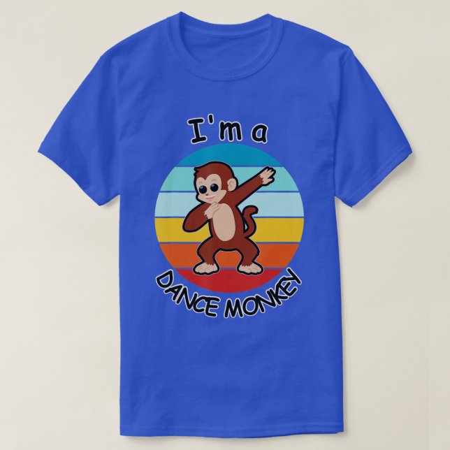 Camiseta Funny Dance Monkey  - 1  (Frente do Design)