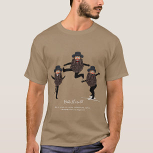 Camiseta FUNNY Dancing RABBI Personalizado com Texto