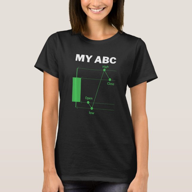 Camiseta Funny Day Trading Quote My ABC Stockbroker Market  (Frente)