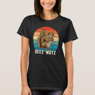 Camiseta Funny Deez Nut Quebra-Nozes Esquilo Deez Nutz Retr
