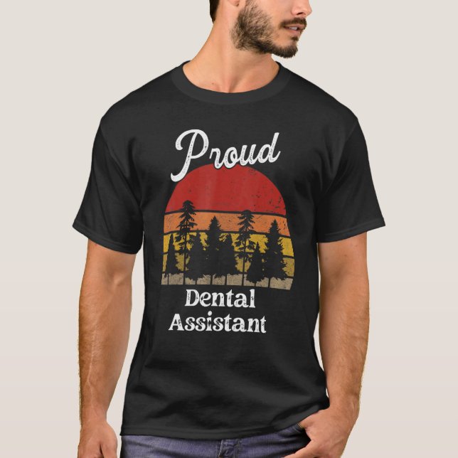 Camiseta Funny Dental Assistant Shirts Job Title Profession (Frente)