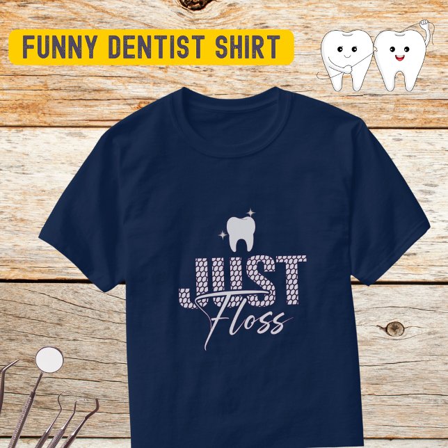 Camiseta Funny Dentist Floss (Criador carregado)