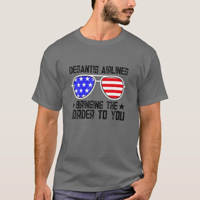 Camiseta Funny Desantis Airlines 2022 (Frente)