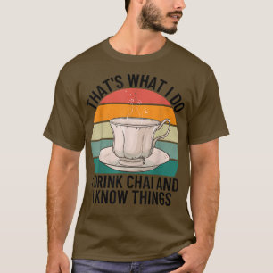 Camiseta Funny Desi Tea Pakistani Indian Hindi Chai Lover M