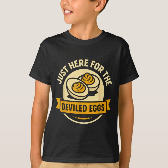 Camiseta Funny Deviled Eggs Thanksgiving Food Humor  (Frente)