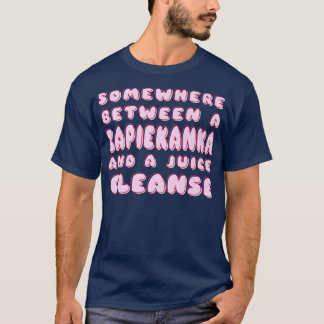 Camiseta Funny Diet Zapiekanka e Juice Cleanka Polonês P