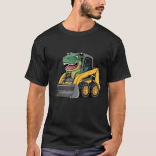 Camiseta Funny Dinosaur Construction Truck Excavator Kids B
