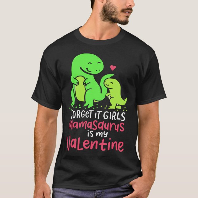 Camiseta Funny Dinosaur Lover Gift for Son Mamasaurus Is My (Frente)