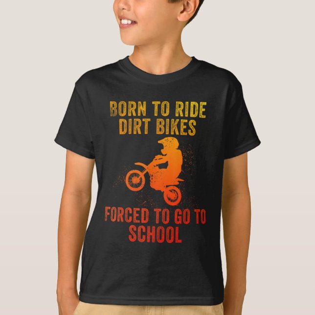 Camiseta Funny Dirt Bike Art For Boys Girls Motocross Dirt  (Frente)