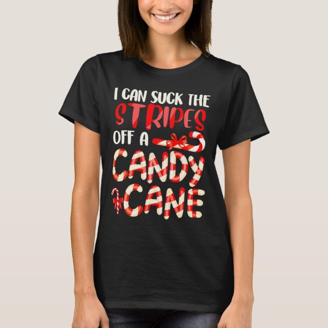 Camiseta Funny Dirty Candy Cane Christmas Hilarious Santa H (Frente)