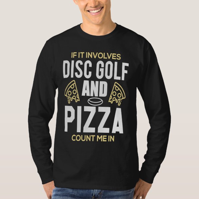 Camiseta Funny Disc Golf Men's Pizza Lover Frisbee Golfer (Frente)
