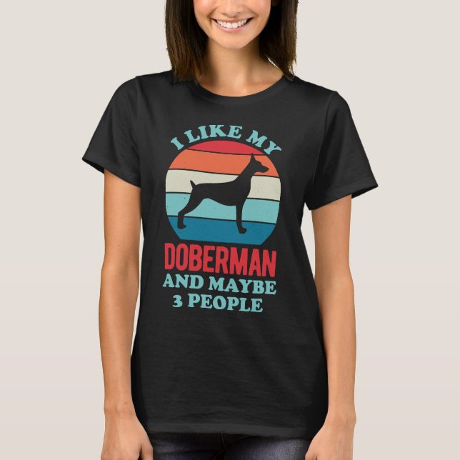 Camiseta Funny Doberman 207 (Frente)