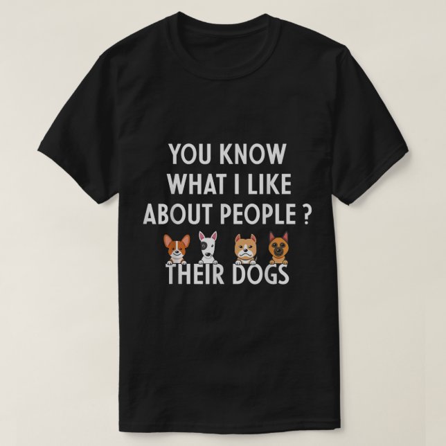 Camiseta Funny Dog Lover Quote Design (Frente do Design)