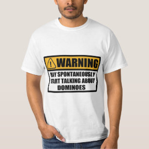 Camiseta Funny Dominoes Player Spontaneously Warning Gift