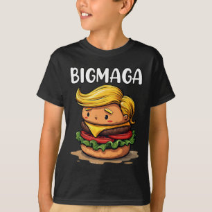 Camiseta Funny Donald Trump Fazer Fries Hamburger B