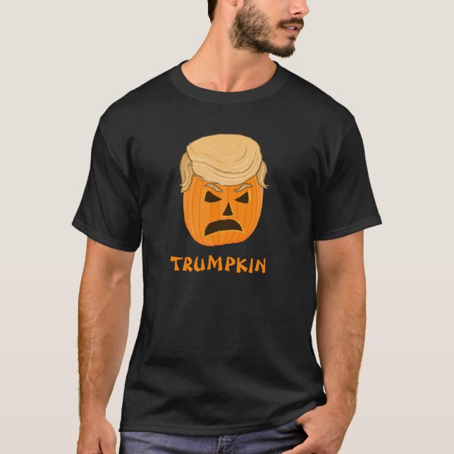 Camiseta Funny Donald Trumpkin Pumpkin Jack-o-lantern (Frente)