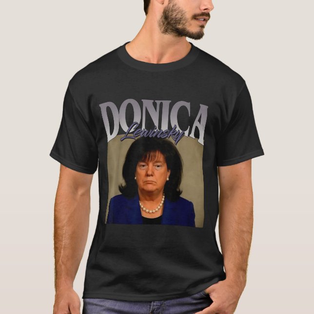 Camiseta Funny Donica Lewinsky Meme Shirt Big Beautiful Bil (Frente)
