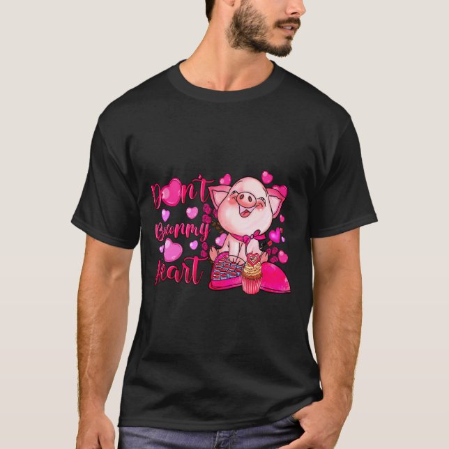Camiseta Funny Dont Bacon My Heart Cute G Valentines Da  (Frente)
