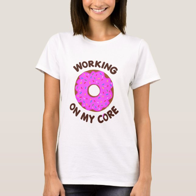 Camiseta Funny Doughnut Workout (Frente)