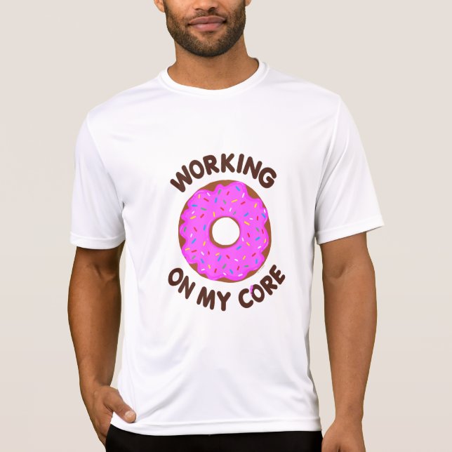 Camiseta Funny Doughnut Workout (Frente)