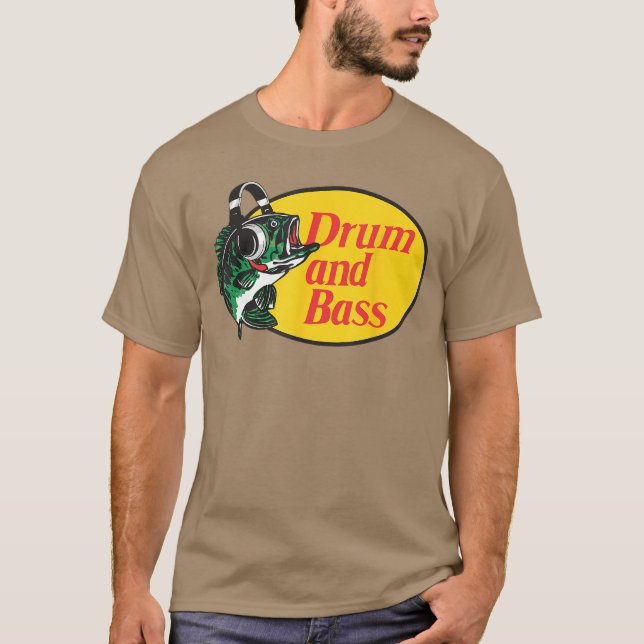 Camiseta Funny Drum and Bass for Music Lovers funny friends (Frente)