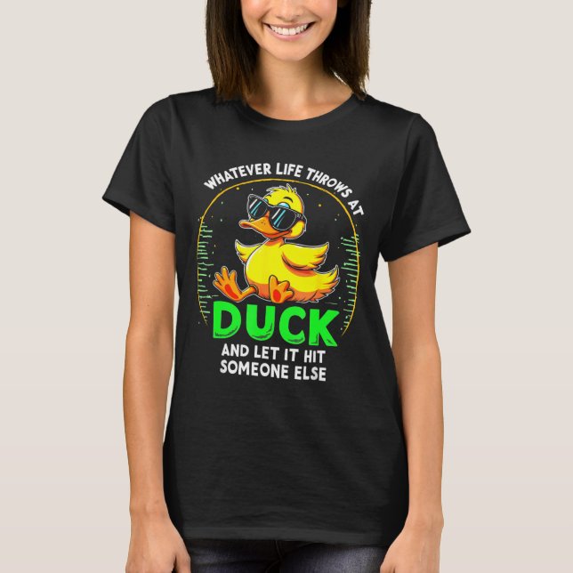 Camiseta Funny Duck Graphic Tees Men Women Teens Funny Quot (Frente)