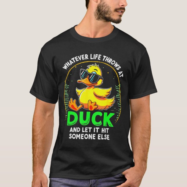 Camiseta Funny Duck Graphic Tees Men Women Teens Funny Quot (Frente)