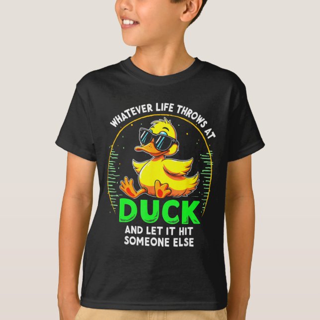 Camiseta Funny Duck Graphic Tees Men Women Teens Funny Quot (Frente)