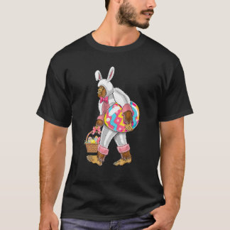 Camiseta Funny Easter Bigfoot Sasquatch With Bunny Ears Cos